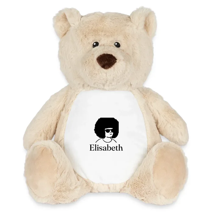 Peluche ourson personnalisée au prénom Elisabeth