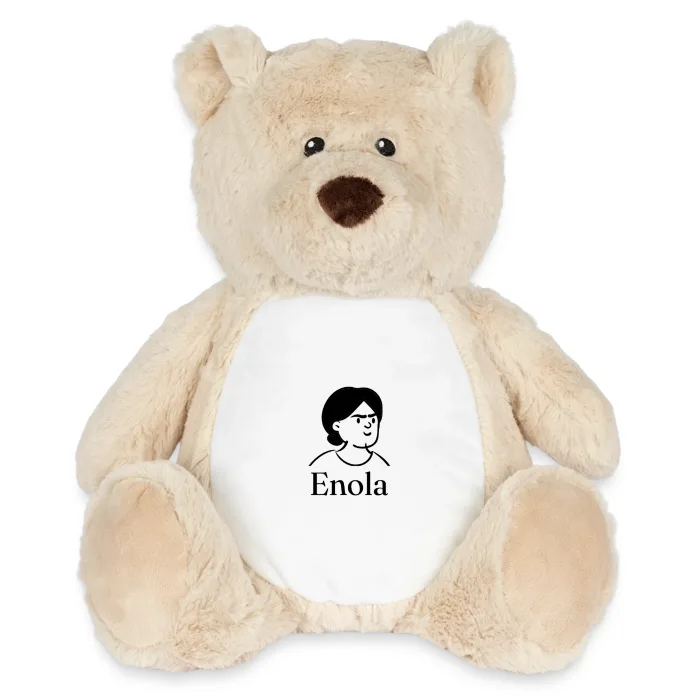 Peluche ourson personnalisée au prénom Enola