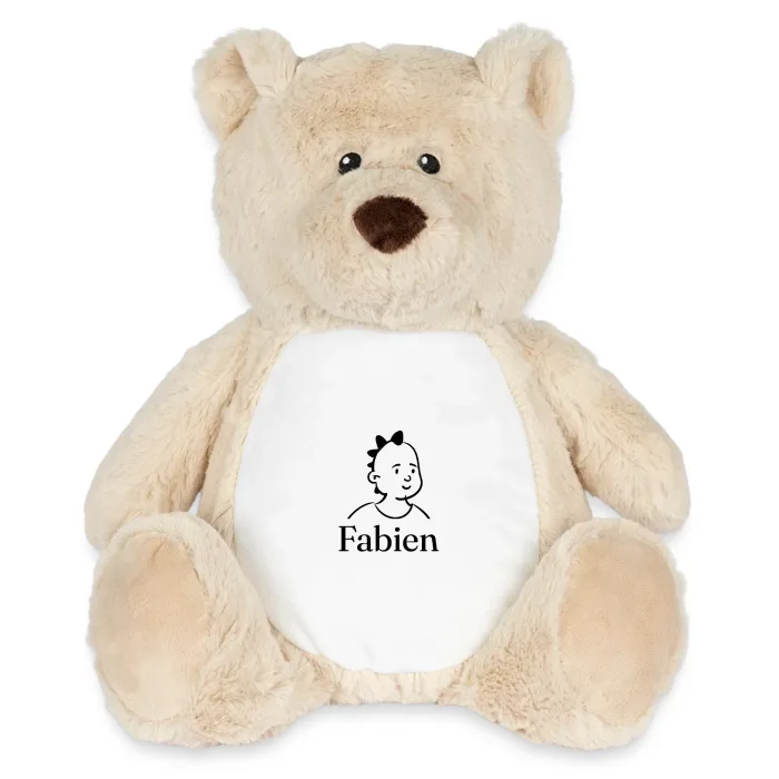 Peluche ourson personnalisée au prénom Fabien
