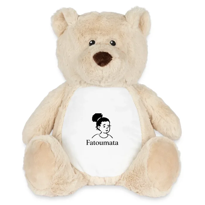Peluche ourson personnalisée au prénom Fatoumata
