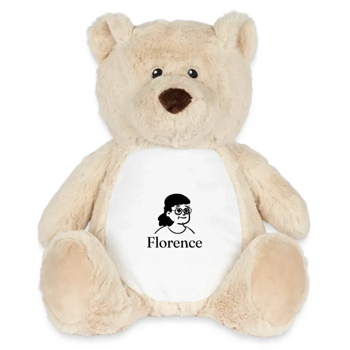 Peluche ourson personnalisée au prénom Florence