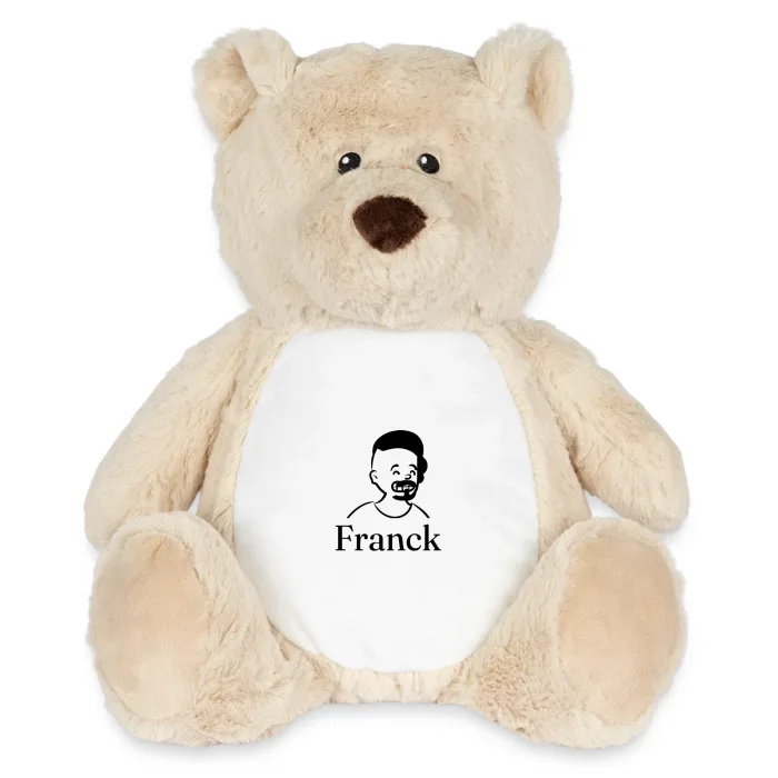 Peluche ourson personnalisée au prénom Franck