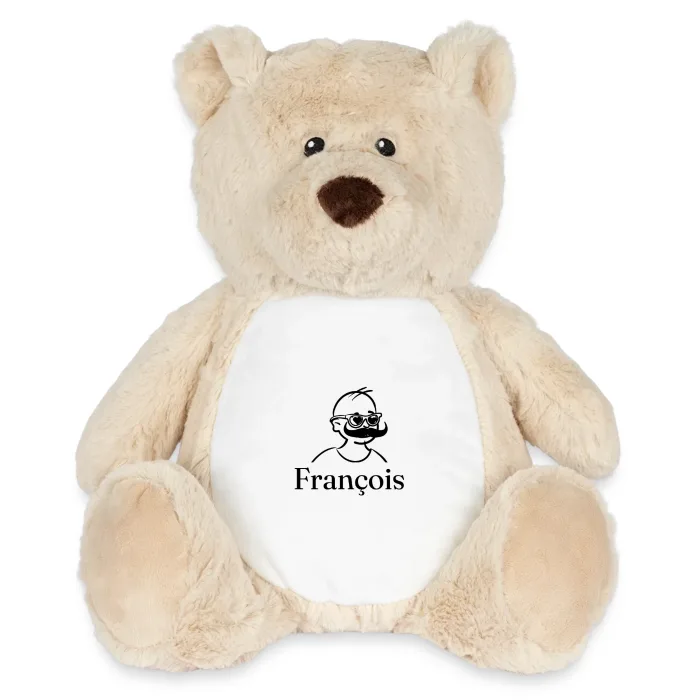 Peluche ourson personnalisée au prénom François