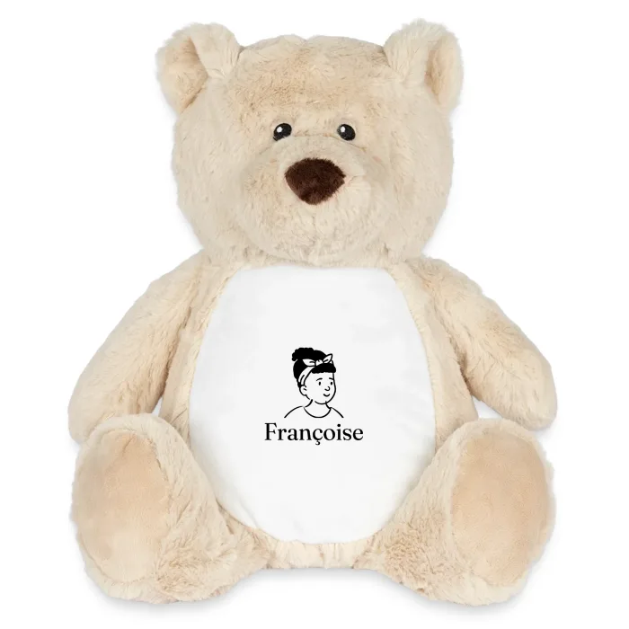 Peluche ourson personnalisée au prénom Françoise