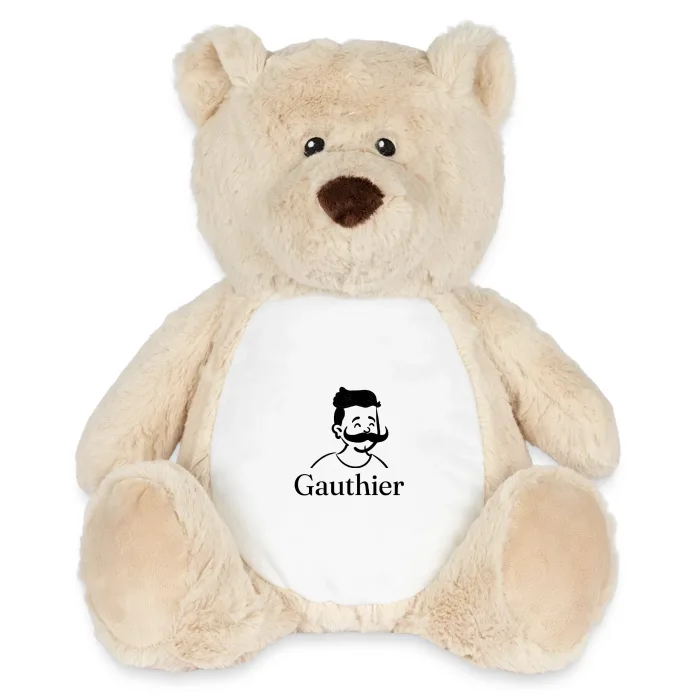 Peluche ourson personnalisée au prénom Gauthier