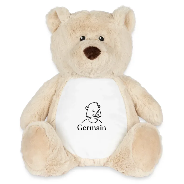 Peluche ourson personnalisée au prénom Germain