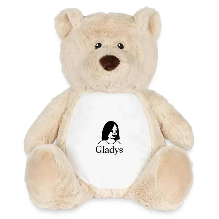 Peluche ourson personnalisée au prénom Gladys