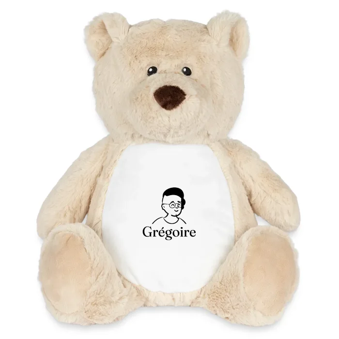 Peluche ourson personnalisée au prénom Grégoire