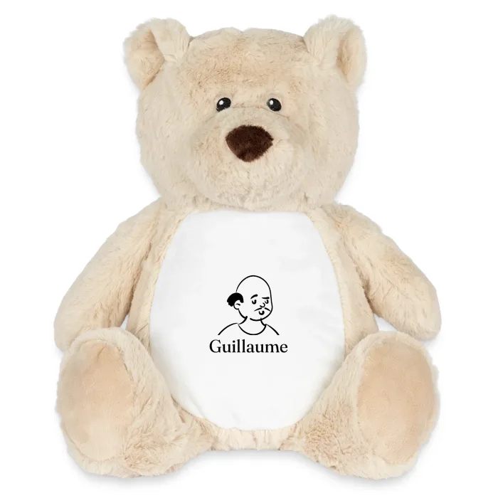 Peluche ourson personnalisée au prénom Guillaume