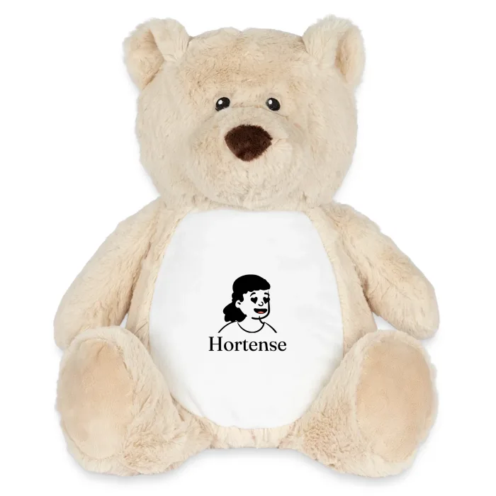 Peluche ourson personnalisée au prénom Hortense