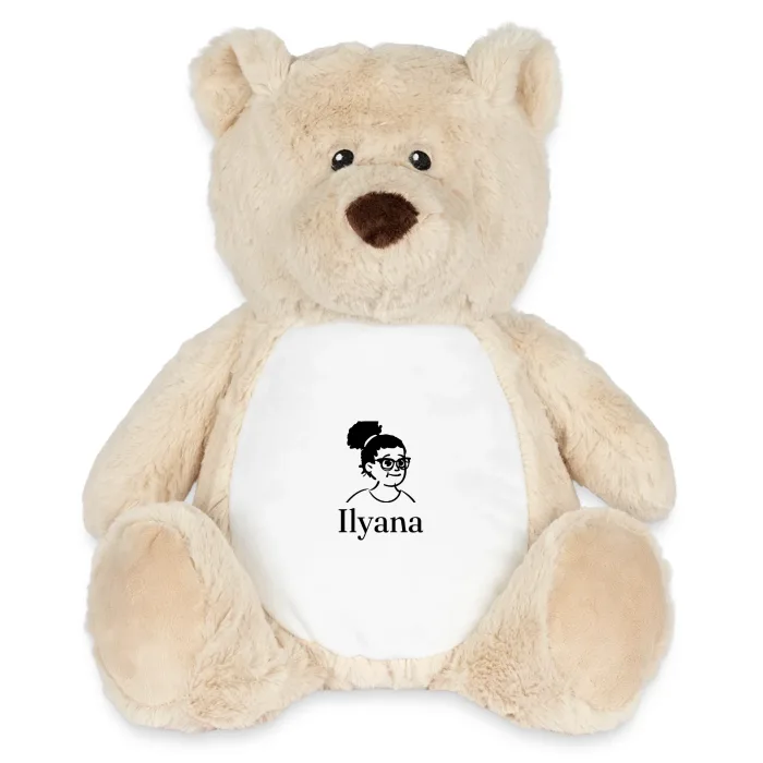 Peluche ourson personnalisée au prénom Ilyana