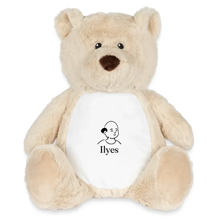 Peluche ourson personnalisée au prénom Ilyes