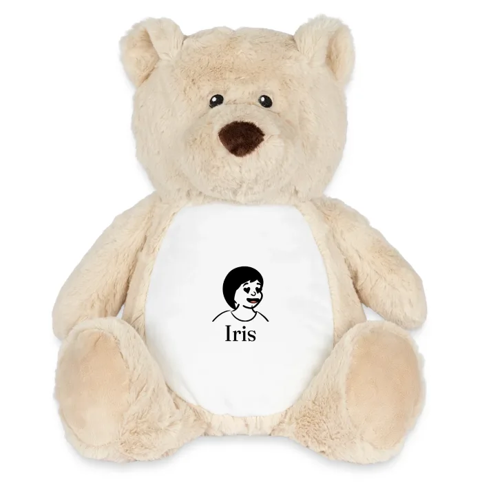 Peluche ourson personnalisée au prénom Iris