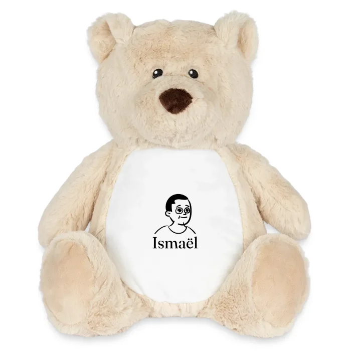 Peluche ourson personnalisée au prénom Ismaël