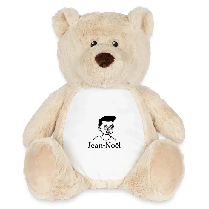 Peluche ourson personnalisée au prénom Jean-Noël