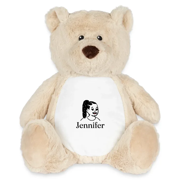Peluche ourson personnalisée au prénom Jennifer