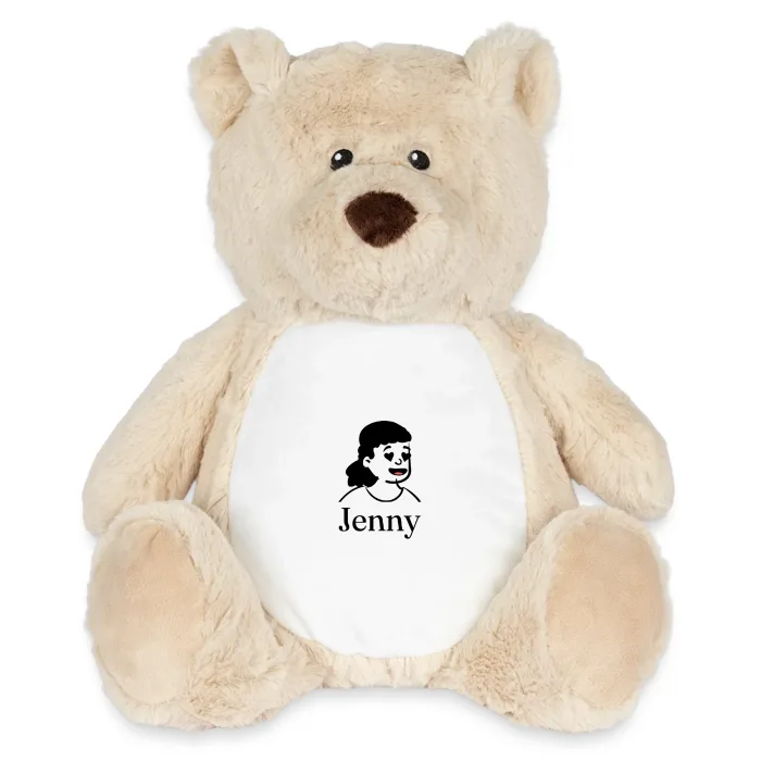 Peluche ourson personnalisée au prénom Jenny