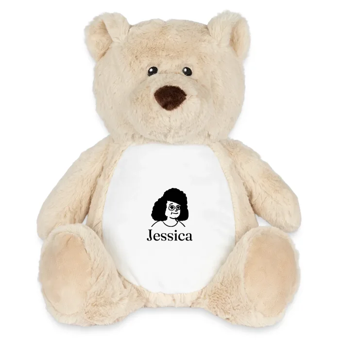 Peluche ourson personnalisée au prénom Jessica