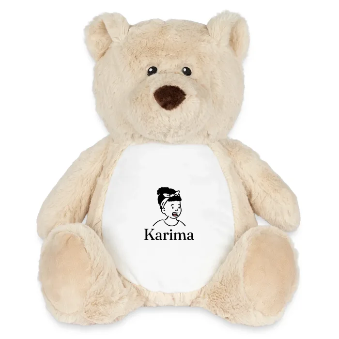 Peluche ourson personnalisée au prénom Karima