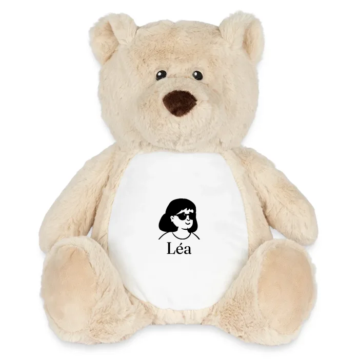 Peluche ourson personnalisée au prénom Léa