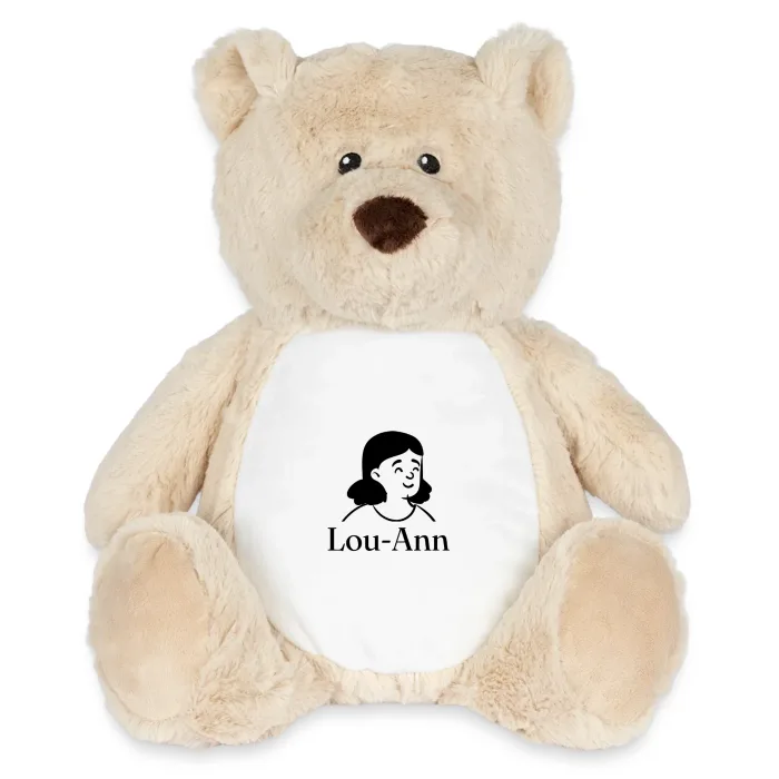 Peluche ourson personnalisée au prénom Lou-Ann