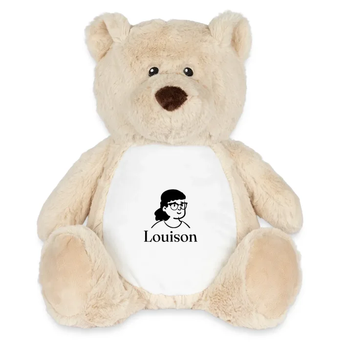 Peluche ourson personnalisée au prénom Louison