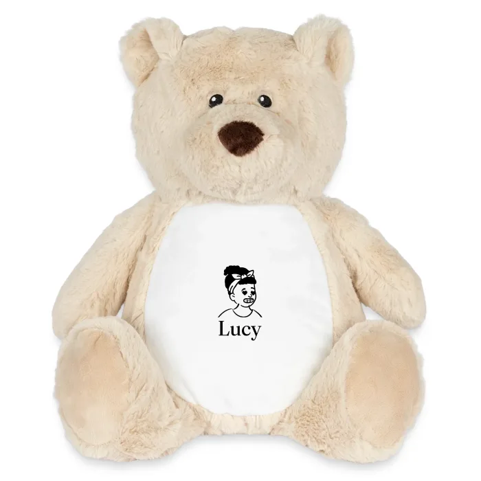 Peluche ourson personnalisée au prénom Lucy