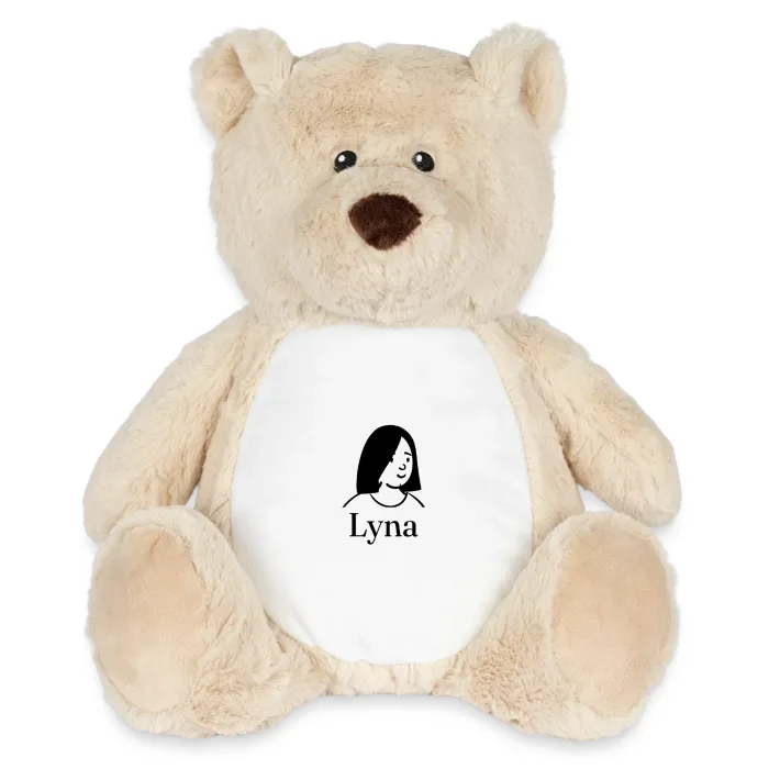 Peluche ourson personnalisée au prénom Lyna