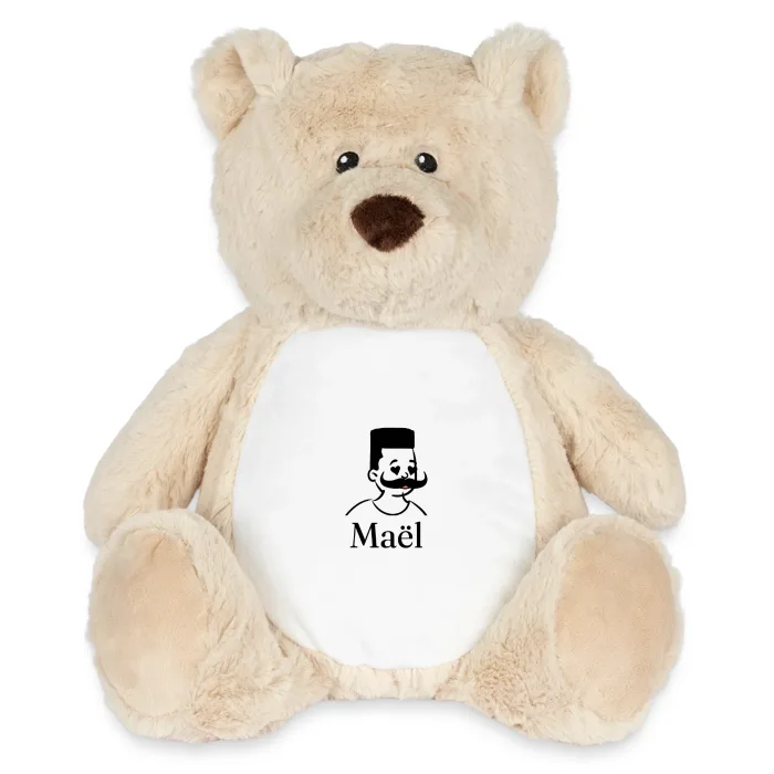 Peluche ourson personnalisée au prénom Maël