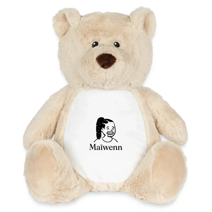 Peluche ourson personnalisée au prénom Maïwenn
