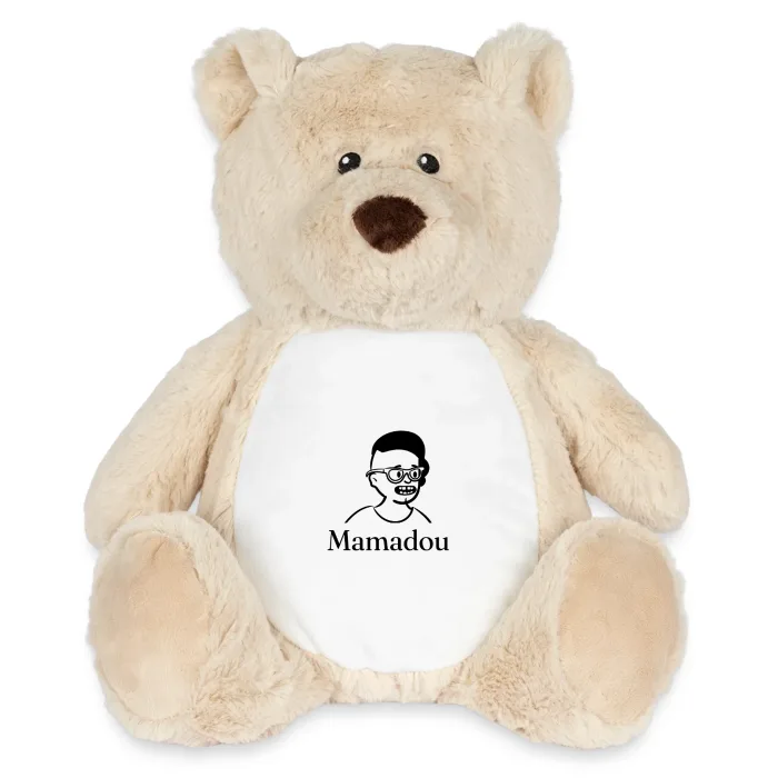 Peluche ourson personnalisée au prénom Mamadou