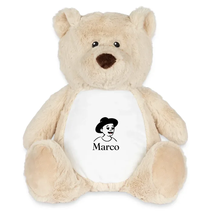 Peluche ourson personnalisée au prénom Marco