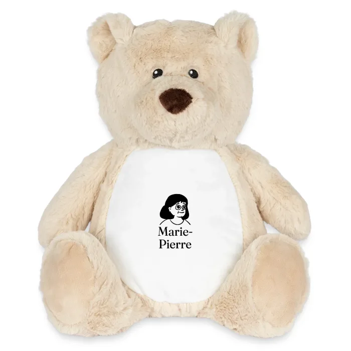 Peluche ourson personnalisée au prénom Marie-Pierre
