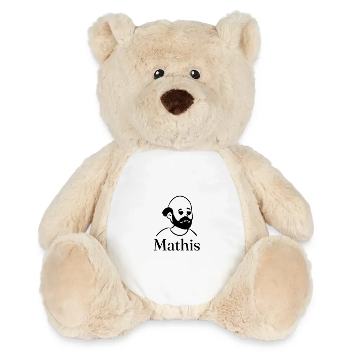 Peluche ourson personnalisée au prénom Mathis