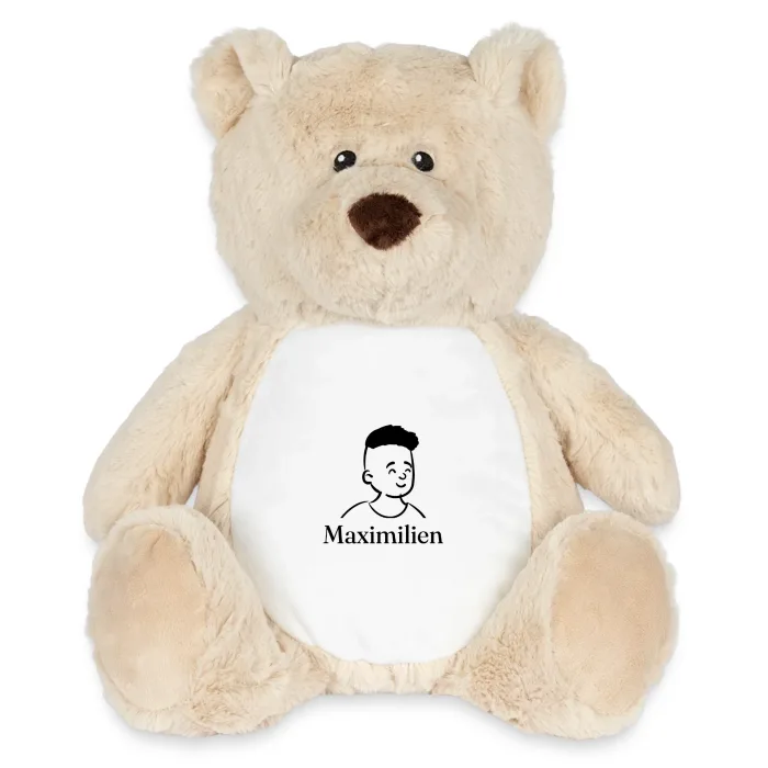 Peluche ourson personnalisée au prénom Maximilien