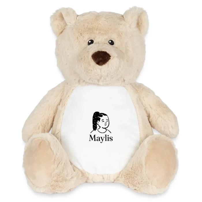 Peluche ourson personnalisée au prénom Maylis