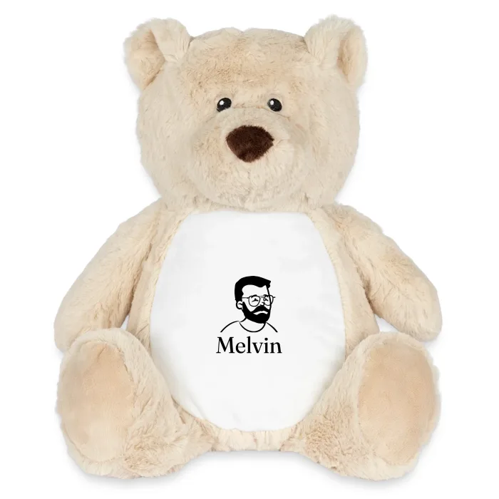 Peluche ourson personnalisée au prénom Melvin
