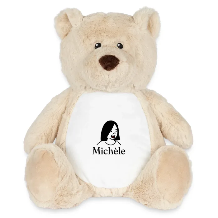 Peluche ourson personnalisée au prénom Michèle
