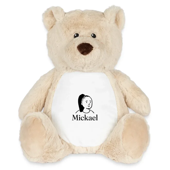 Peluche ourson personnalisée au prénom Mickael