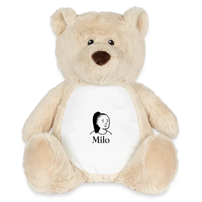 Peluche ourson personnalisée au prénom Milo