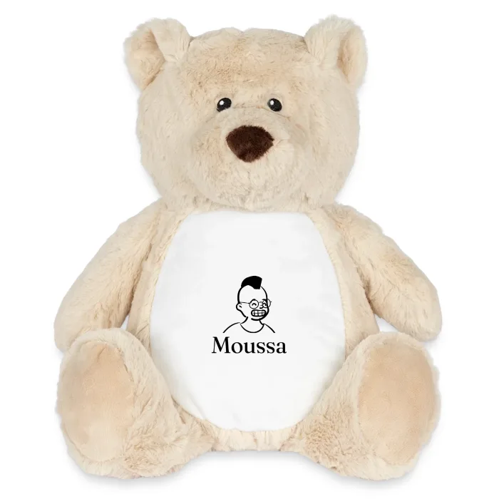 Peluche ourson personnalisée au prénom Moussa