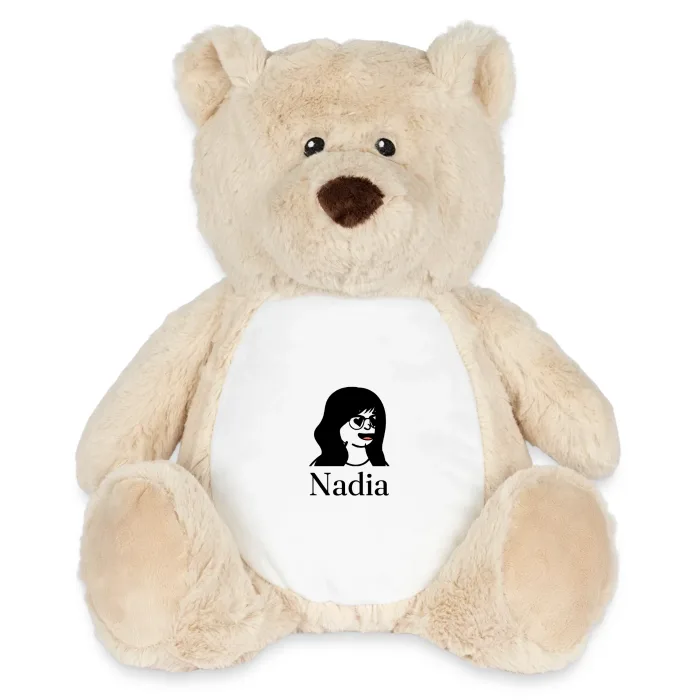 Peluche ourson personnalisée au prénom Nadia