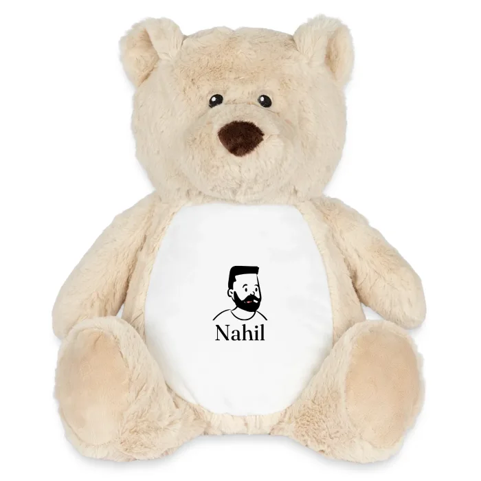 Peluche ourson personnalisée au prénom Nahil