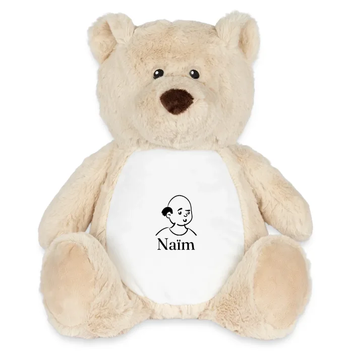 Peluche ourson personnalisée au prénom Naïm