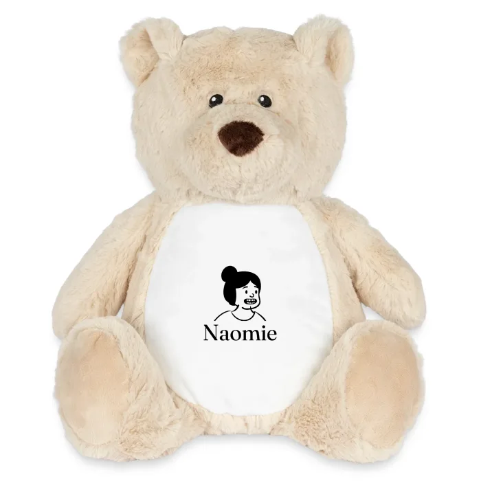 Peluche ourson personnalisée au prénom Naomie