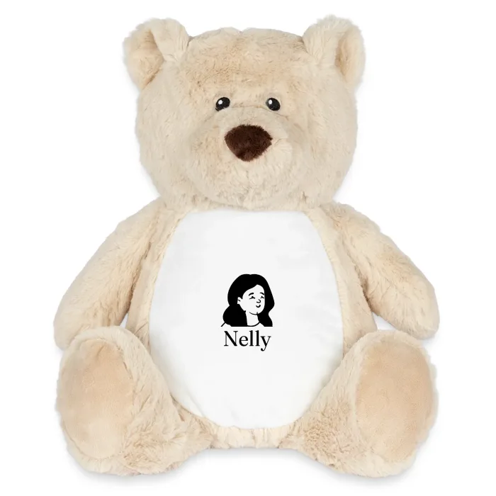 Peluche ourson personnalisée au prénom Nelly