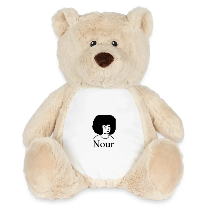 Peluche ourson personnalisée au prénom Nour