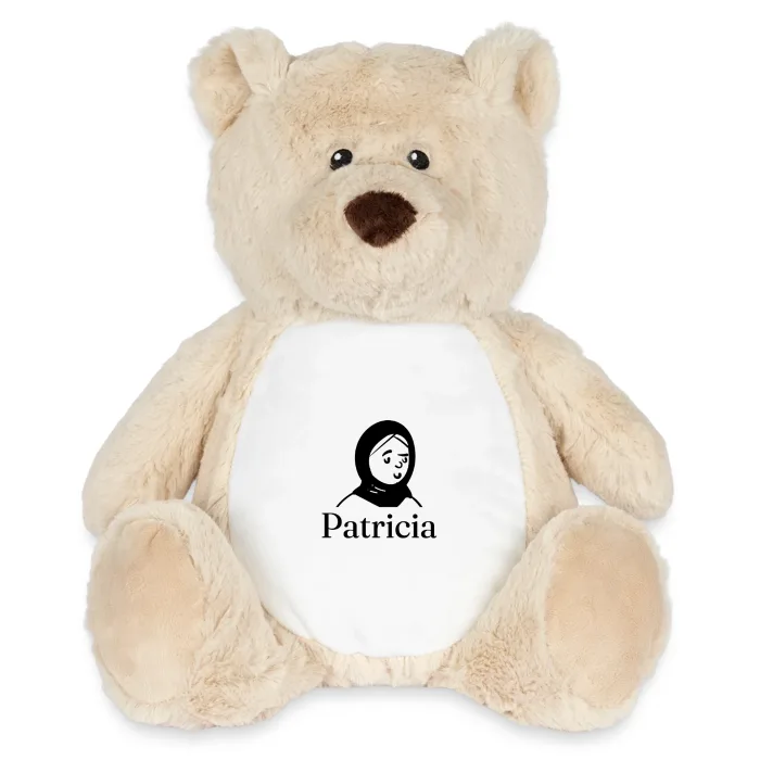 Peluche ourson personnalisée au prénom Patricia