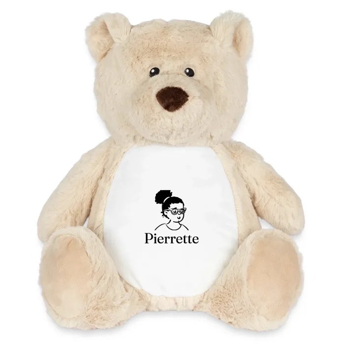Peluche ourson personnalisée au prénom Pierrette