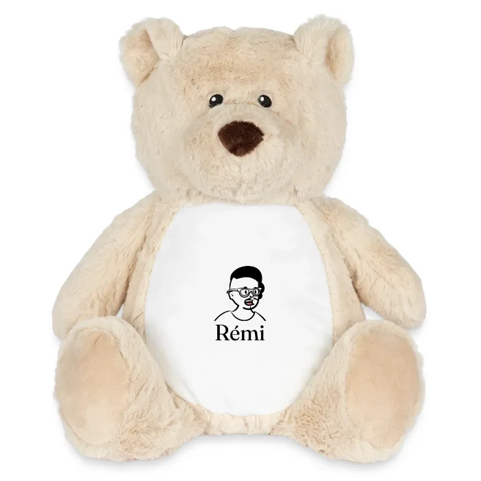 Peluche ourson personnalisée au prénom Rémi
